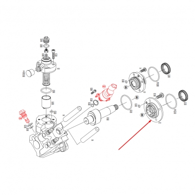 Фланец топливного насоса CP4 BOSCH 1462C58998 VW Passat 2.0 TDI, bmw, opel, renault, fiat