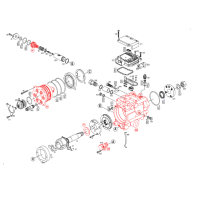 Плунжерная пара топливного насоса тнвд VP44 JOHN DEERE BOSCH 1468436053