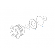 Плунжерная пара топливного насоса тнвд VP44 MAN M2000 BOSCH 1468436059