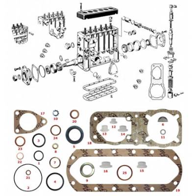 Ремкомплект ТНВД BOSCH 2417010001 Mercedes OM401 Мерседес