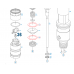 Штифт с канавками форсунки BOSCH F00RC00139 Renault Premium 420 dci