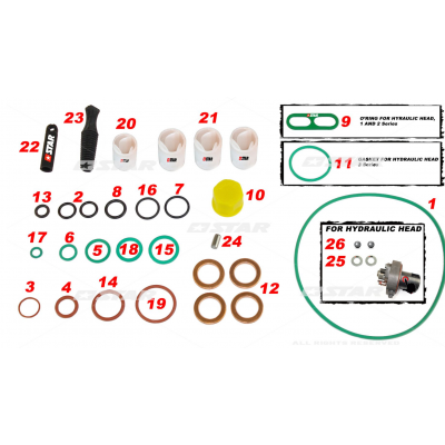 Ремкомплект ТНВД Форд Коннект Ford Connect 1.8 TDCi DELPHI 7135-539 Renault Kangoo 1.5 dci делфи Рено Транзит 2.0