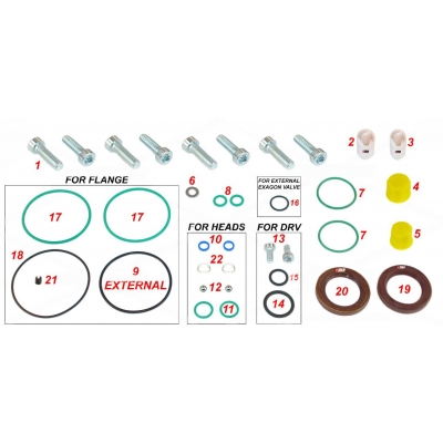 Ремкомплект топливного насоса тнвд A2C80584700 MASTER III 2.3D