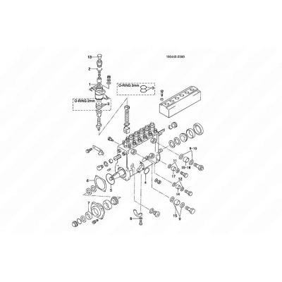 Ремкомплект топливного насоса тнвд DENSO 190440-0390 Volvo